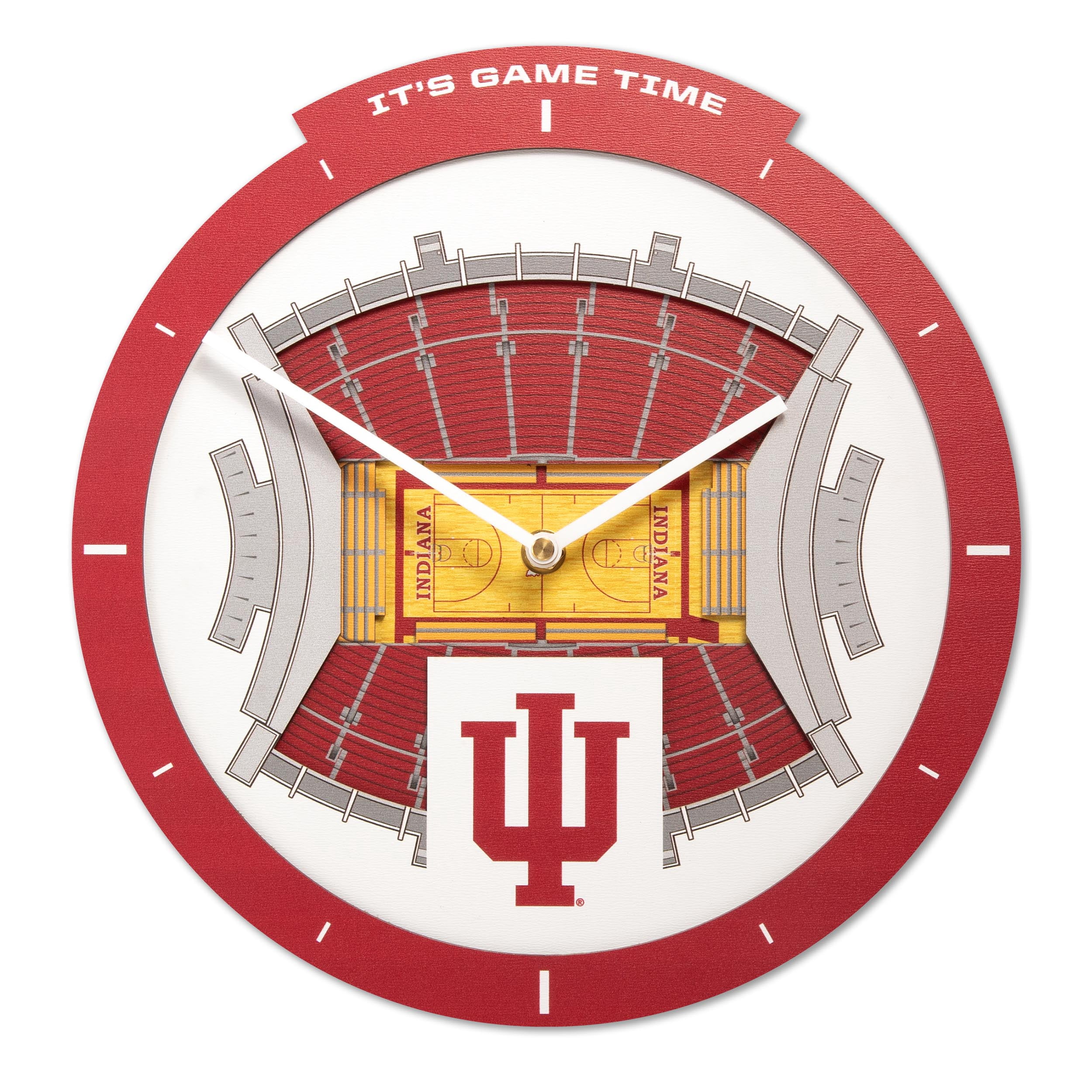 YouTheFan NCAA Indiana Hoosiers Stadiumview 3D Wall Clock