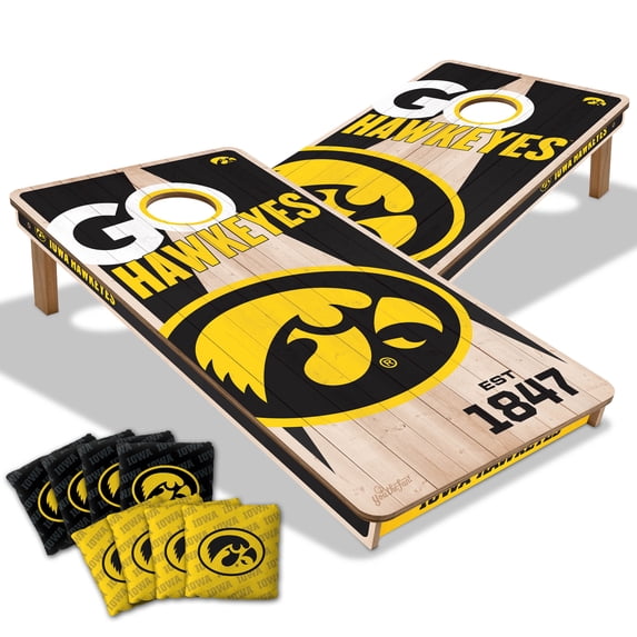 YouTheFan NCAA Iowa Hawkeyes 2' x 4' Cornhole Game