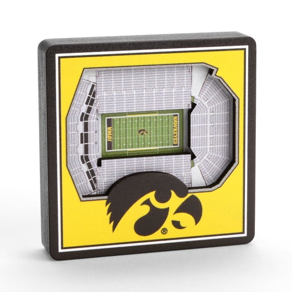 YouTheFan NCAA Iowa Hawkeyes 3D StadiumView Magnet