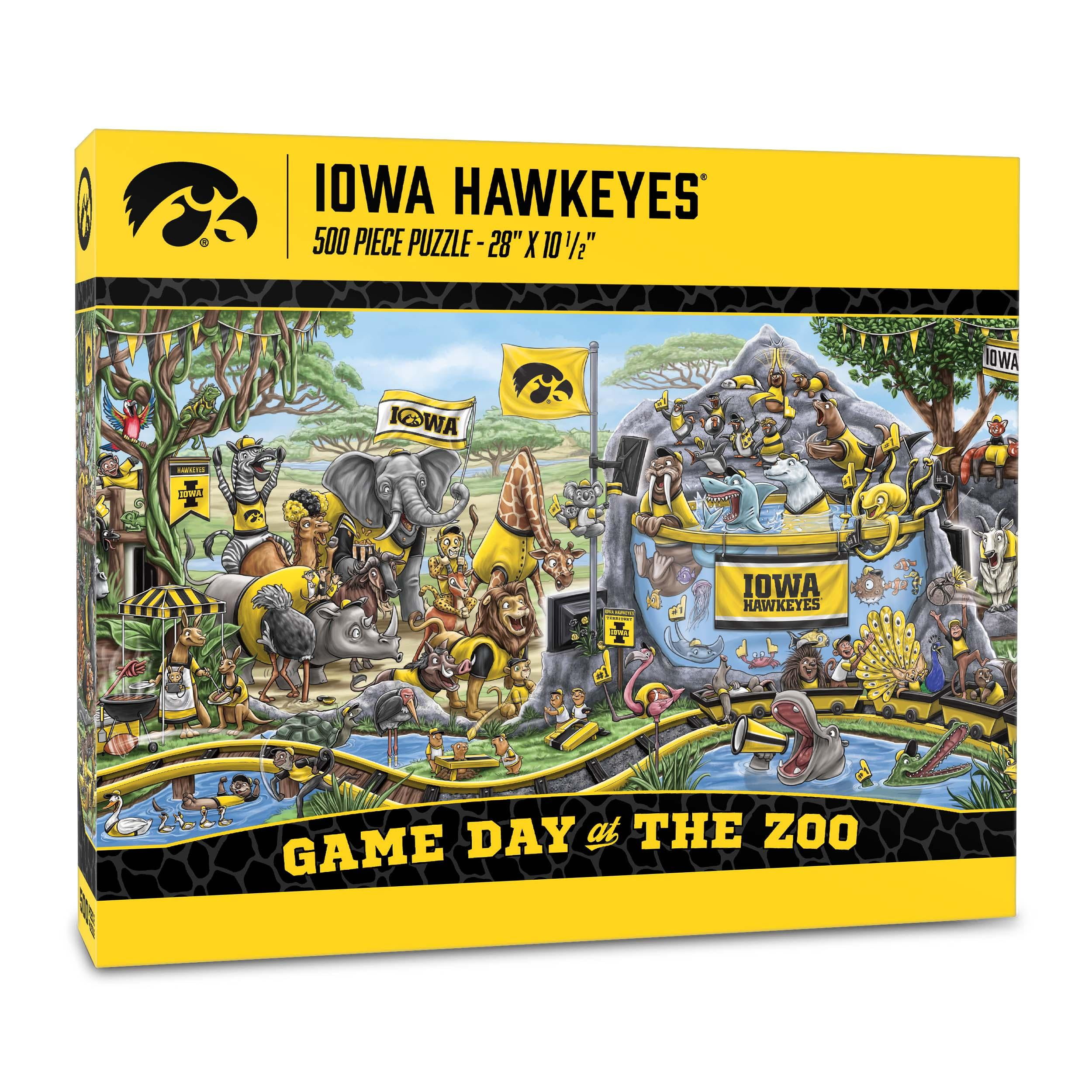 YouTheFan NCAA Iowa Hawkeyes Game Day at the Zoo - 500 pc Puzzle
