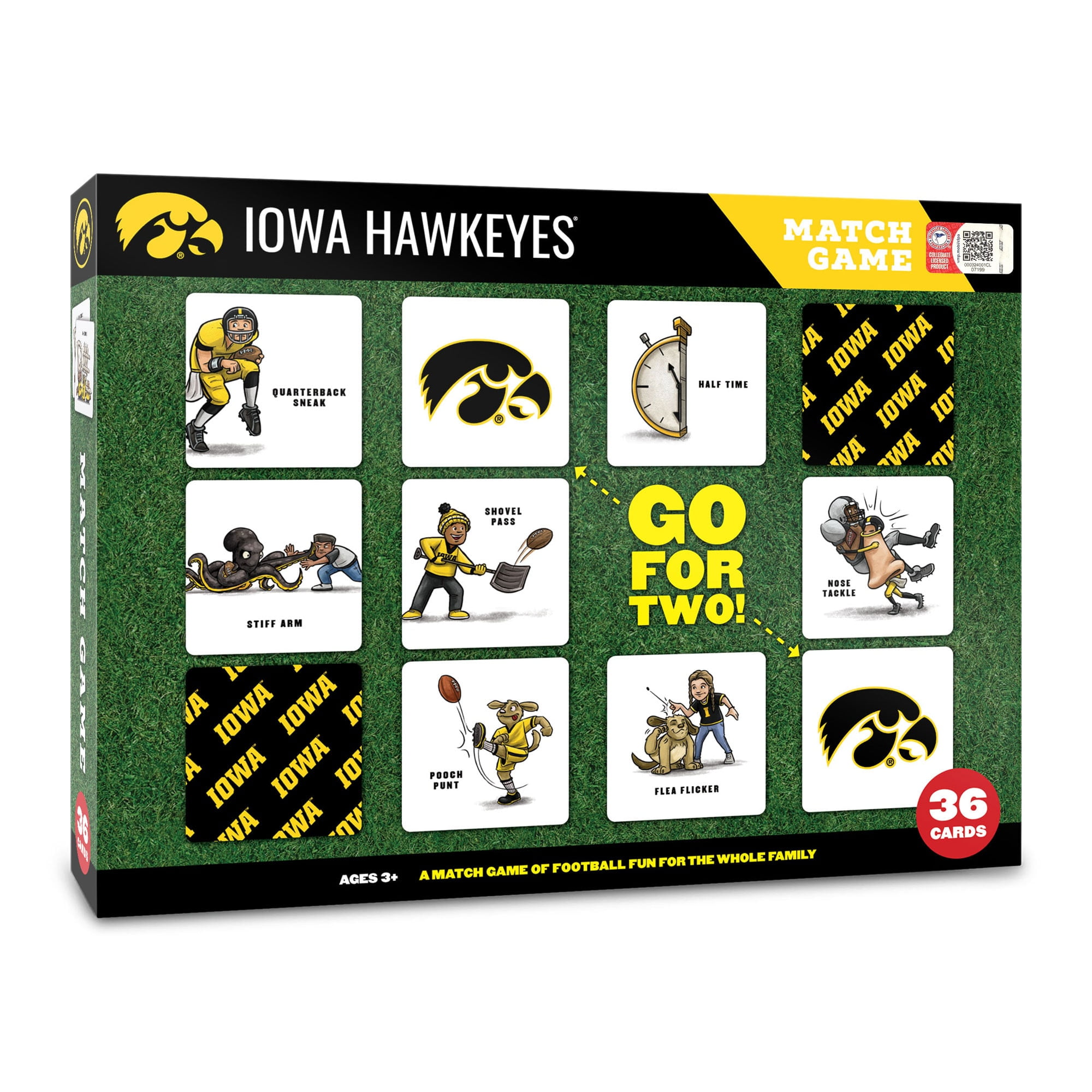 YouTheFan NCAA Iowa Hawkeyes Memory Match Game