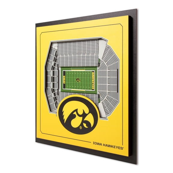 YouTheFan NCAA Iowa Hawkeyes Stadium Series 3D Wall Art