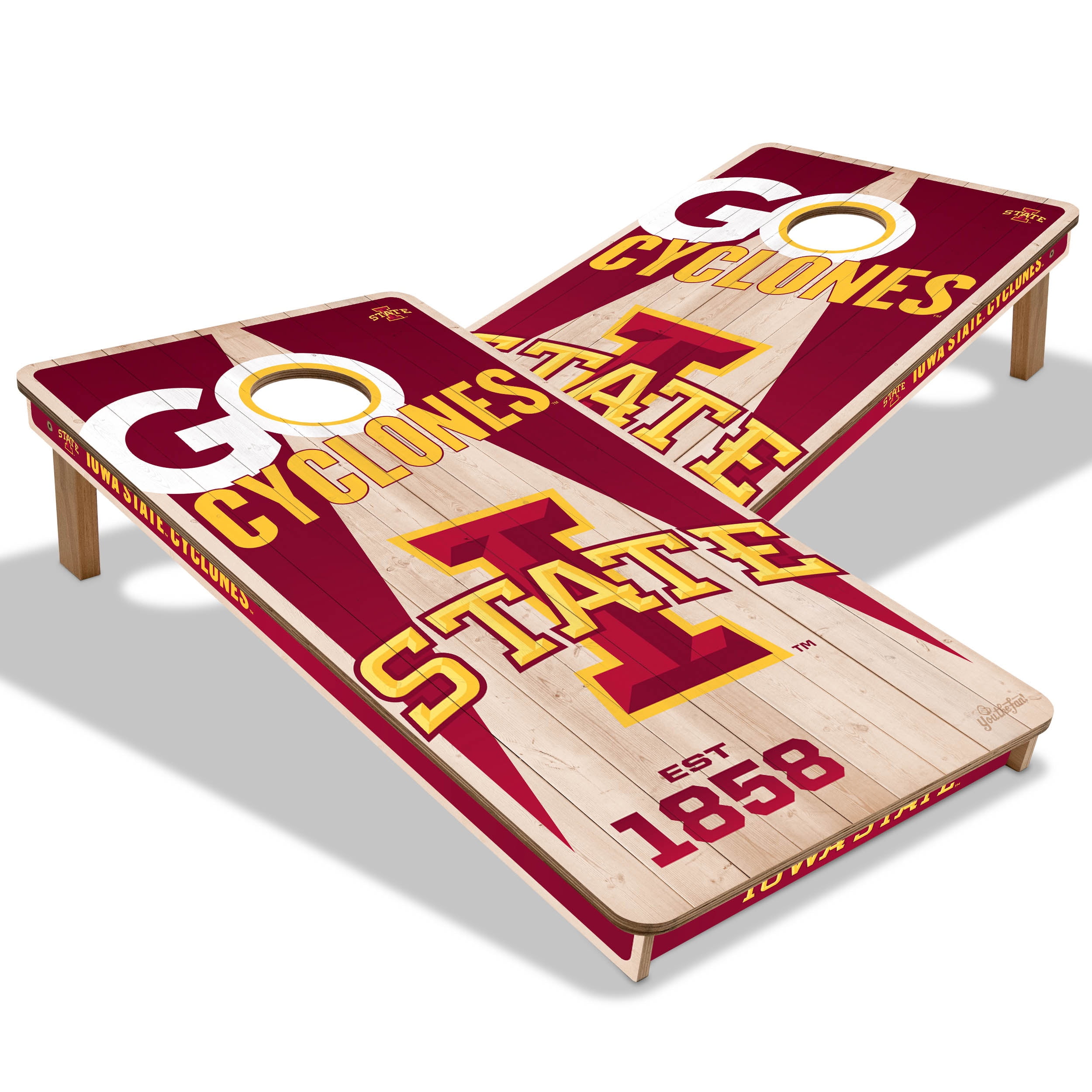 YouTheFan NCAA Iowa State Cyclones 2' x 4' Cornhole Game No Bags