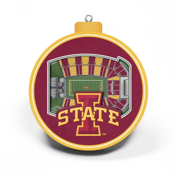 YouTheFan NCAA Iowa State Cyclones 3D StadiumView Ornament