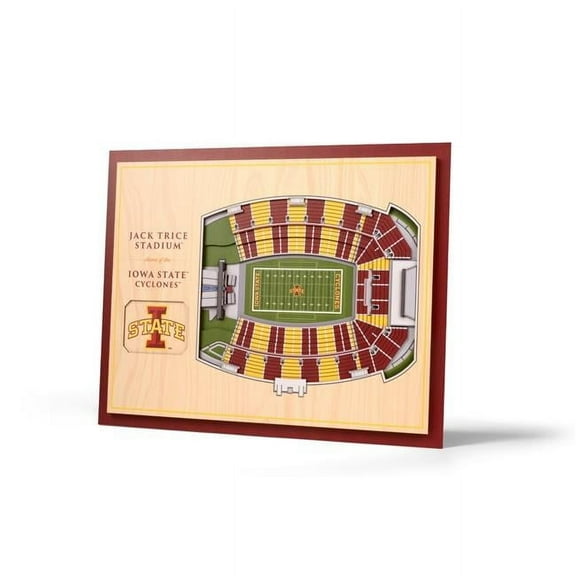 YouTheFan NCAA Iowa State Cyclones 5 Layer Stadiumview Wall Art