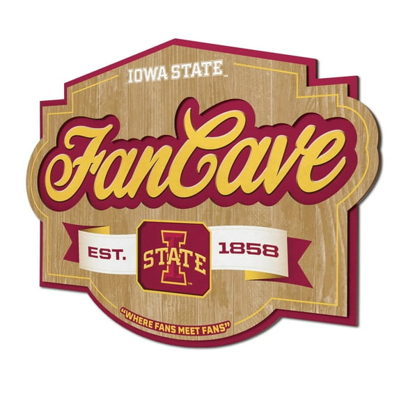 YouTheFan NCAA Iowa State Cyclones Fan Cave Sign