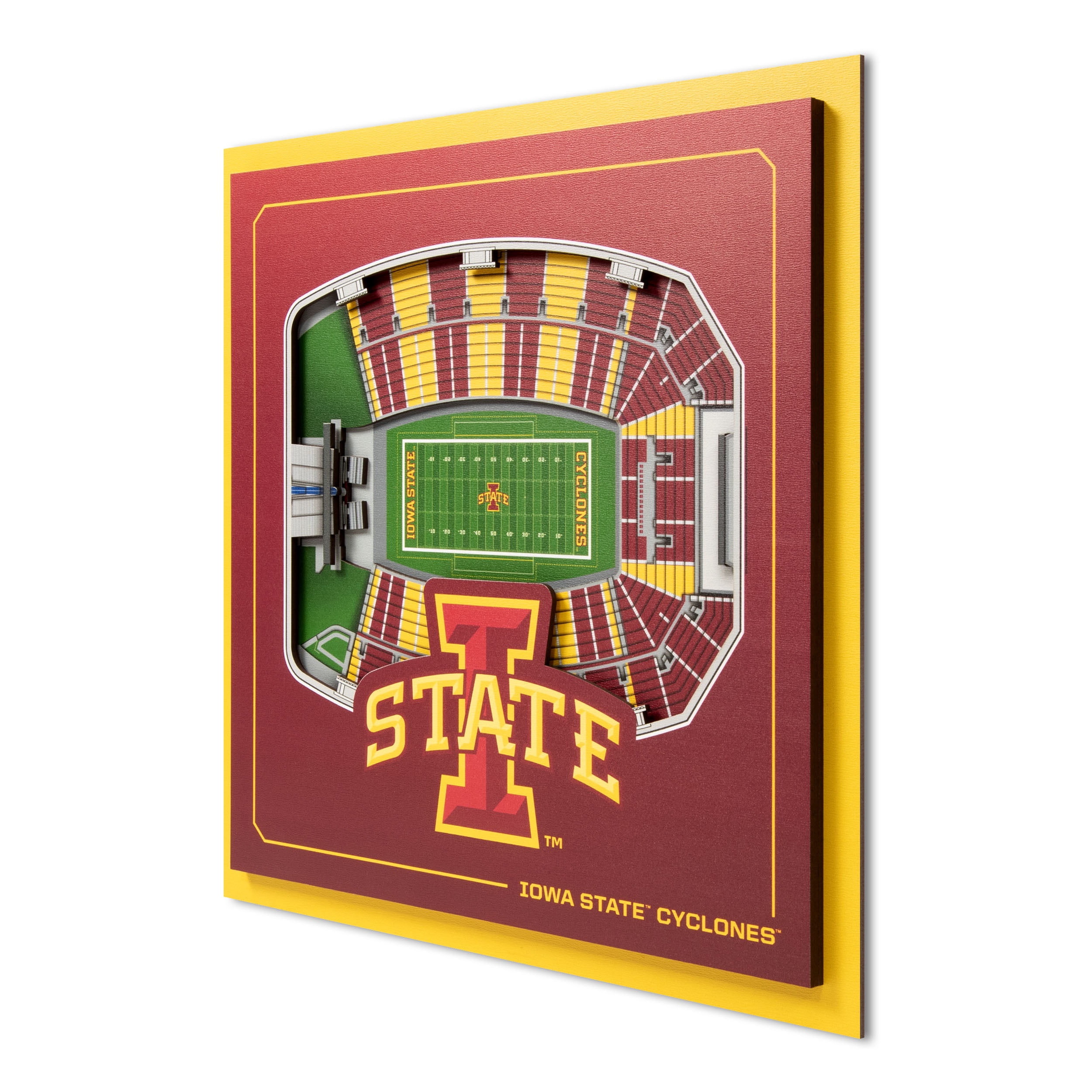 YouTheFan NCAA Iowa State Cyclones Stadium Series 3D Wall Art
