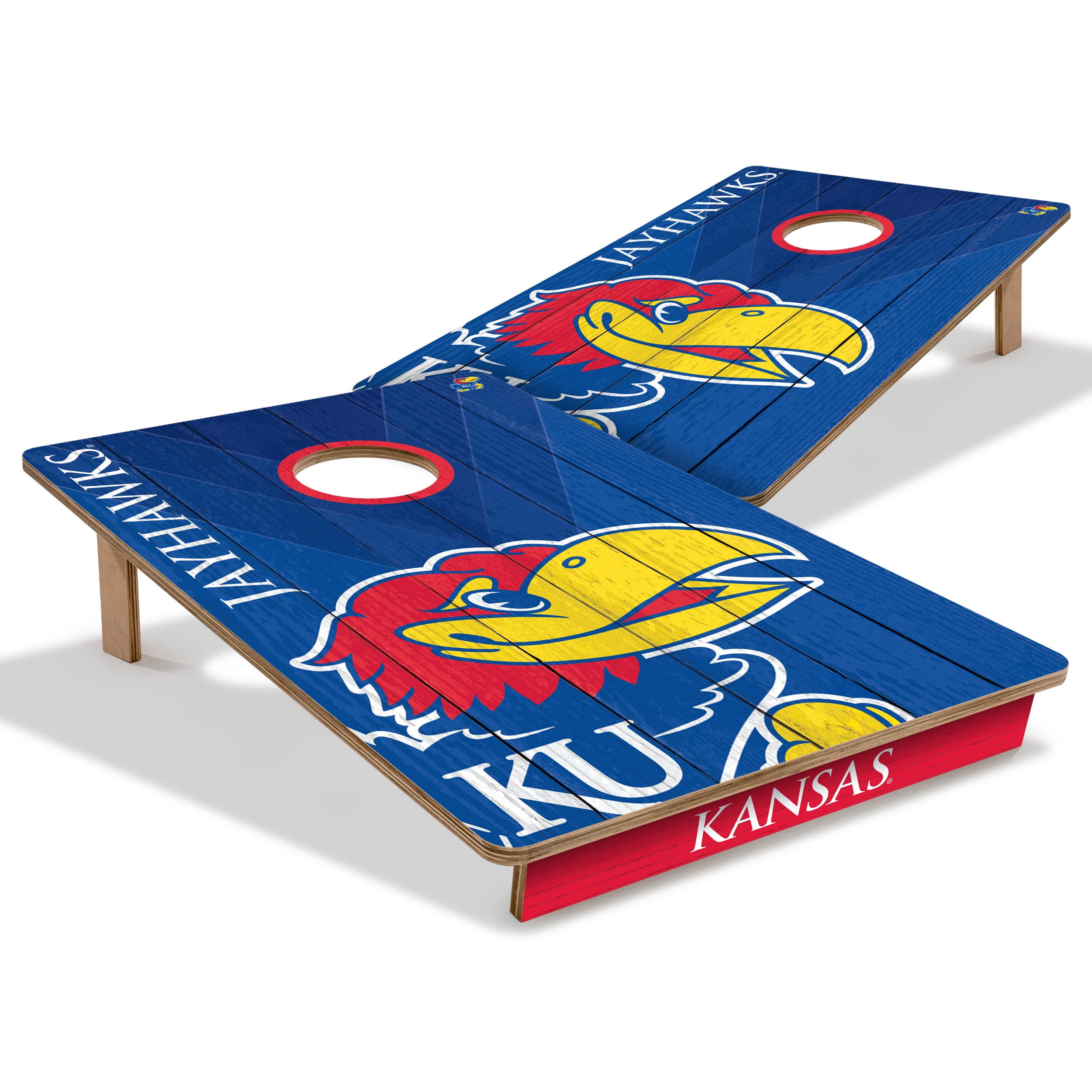 YouTheFan NCAA Kansas Jayhawks 2' x 3' Cornhole Game No Bags