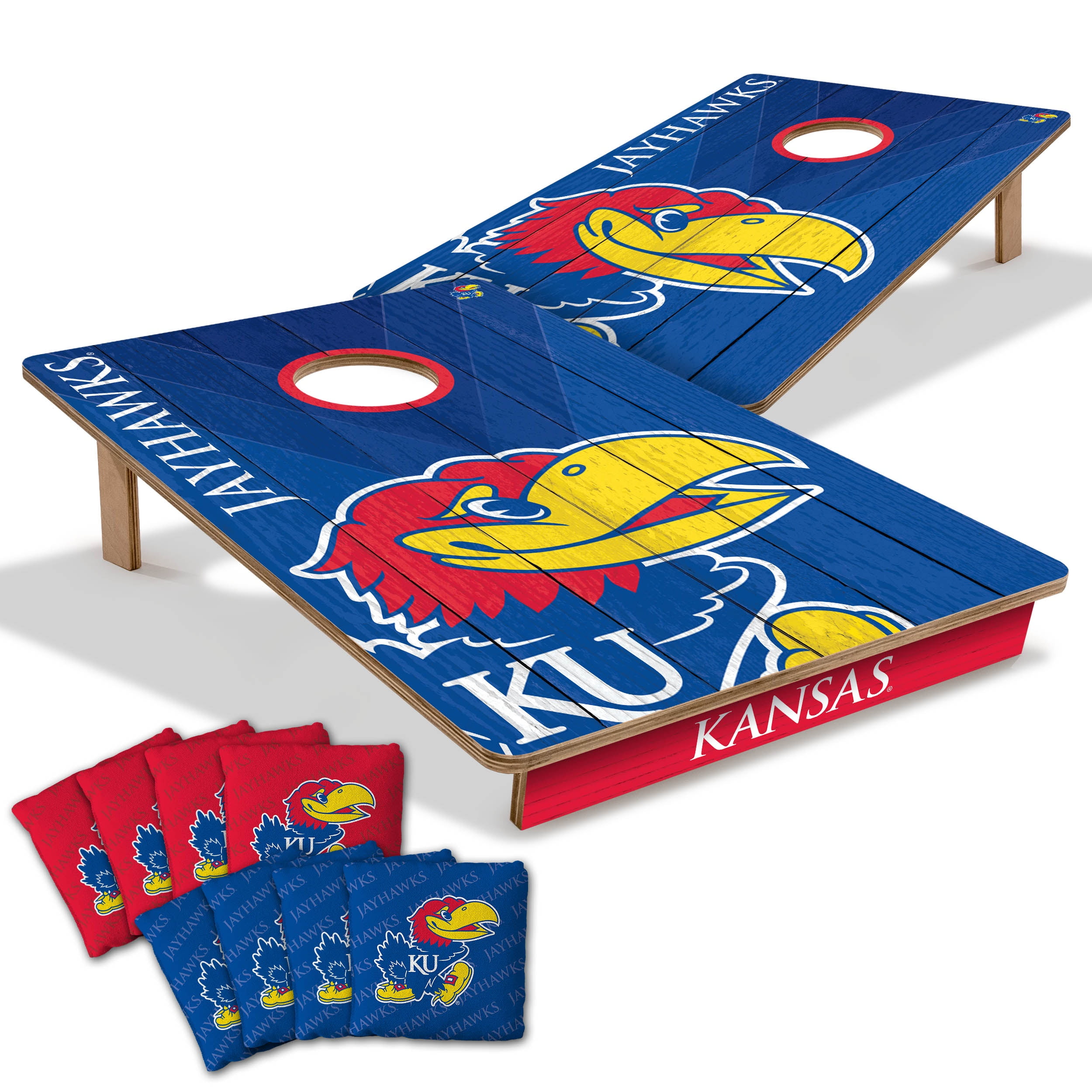YouTheFan NCAA Kansas Jayhawks 2' x 3' Cornhole Game