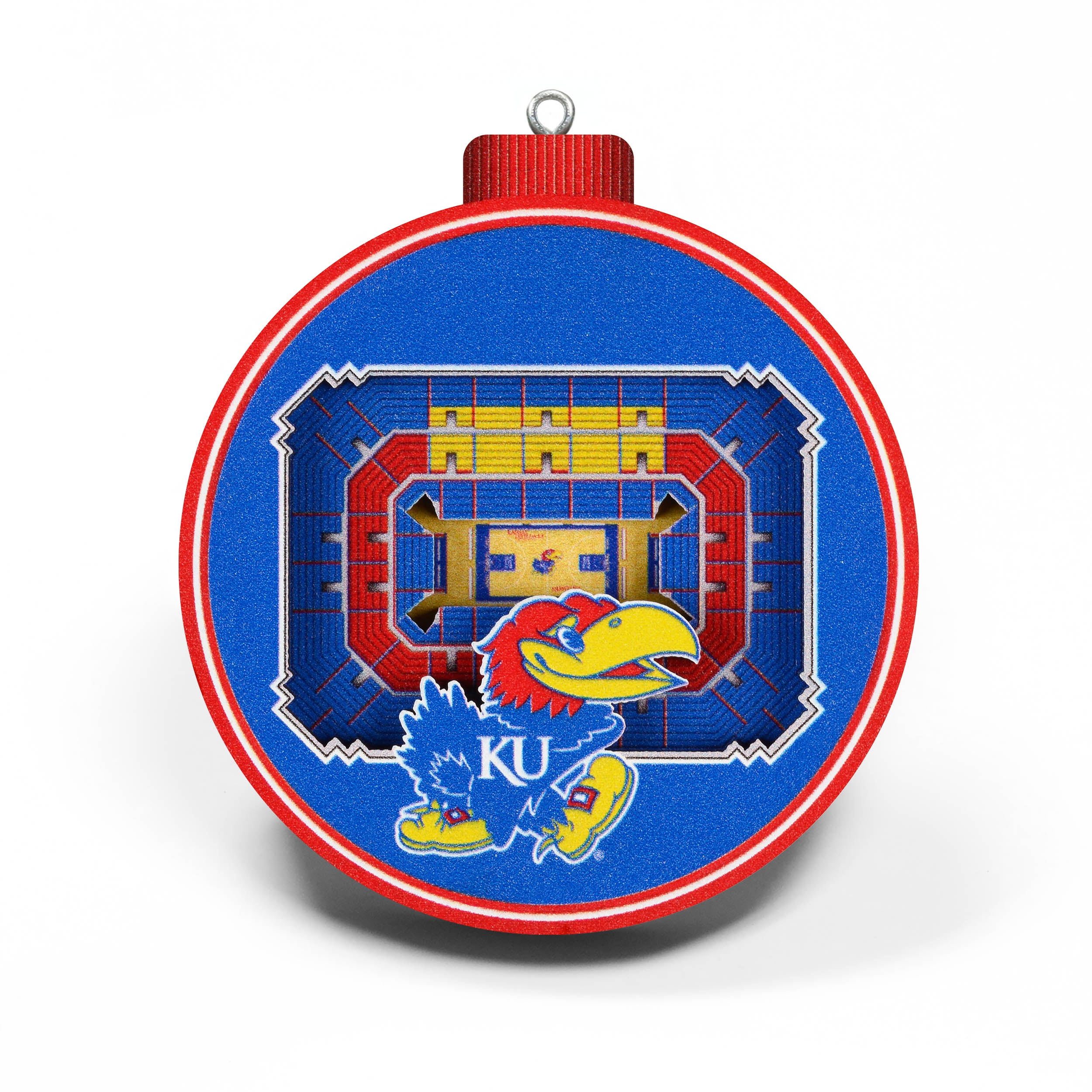 YouTheFan NCAA Kansas Jayhawks 3D StadiumView Ornament