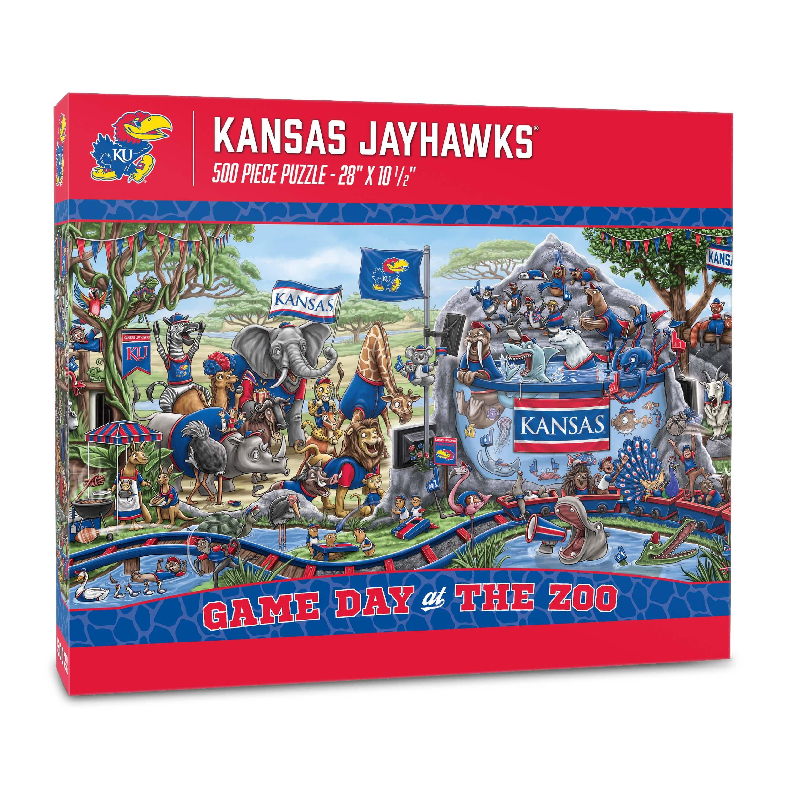 YouTheFan NCAA Kansas Jayhawks Game Day at the Zoo - 500 pc Puzzle