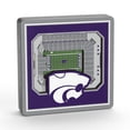 thumbnail image 1 of YouTheFan NCAA Kansas State Wildcats 3D STADIUMVIEW MAGNET, 1 of 4