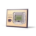 thumbnail image 1 of YouTheFan NCAA Kansas State Wildcats 5 Layer Stadiumview Wall Art, 1 of 5