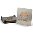 thumbnail image 1 of YouTheFan NCAA Kansas State Wildcats Boasters, 4-Piece Coaster Set, 1 of 4