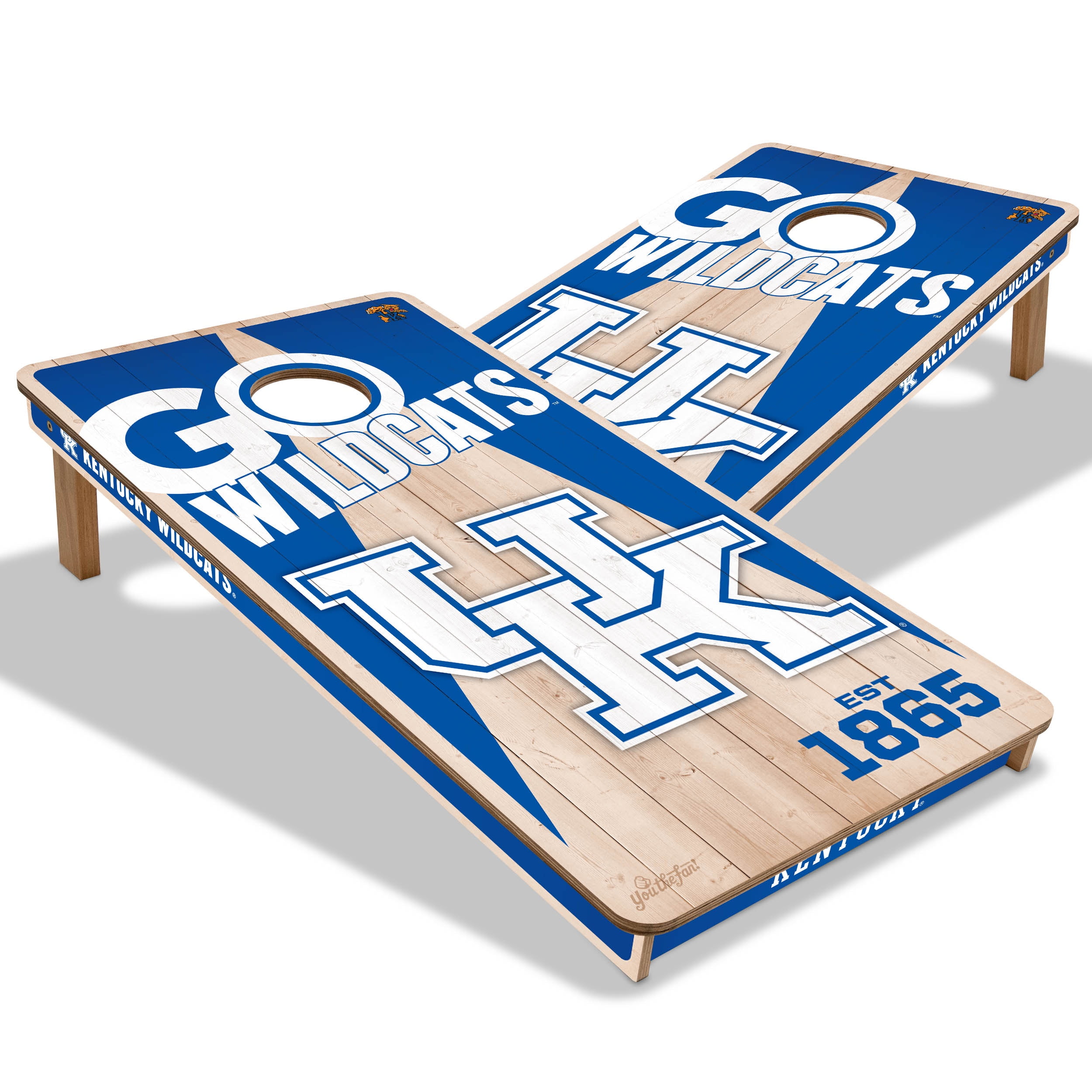 YouTheFan NCAA Kentucky Wildcats 2' x 4' Cornhole Game No Bags