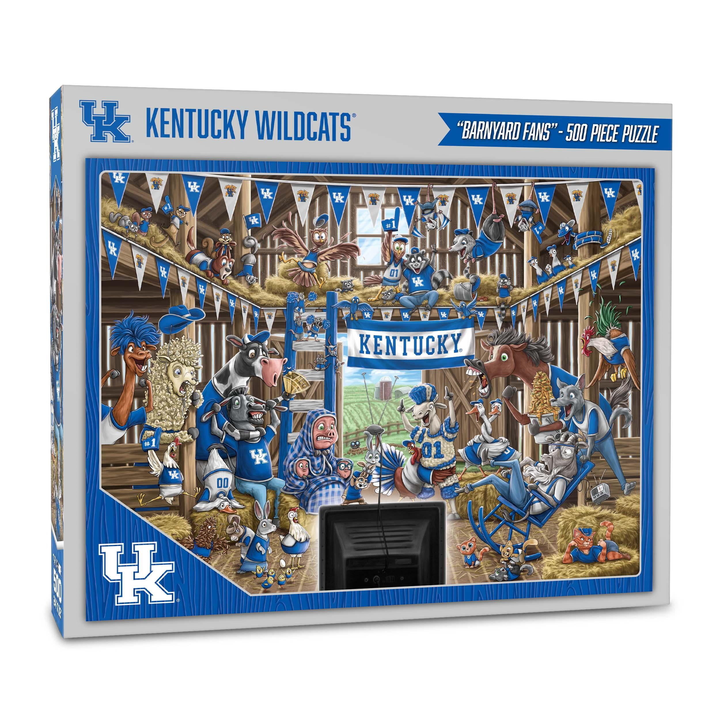 YouTheFan NCAA Kentucky Wildcats Barnyard Fans Puzzle - 500 Piece