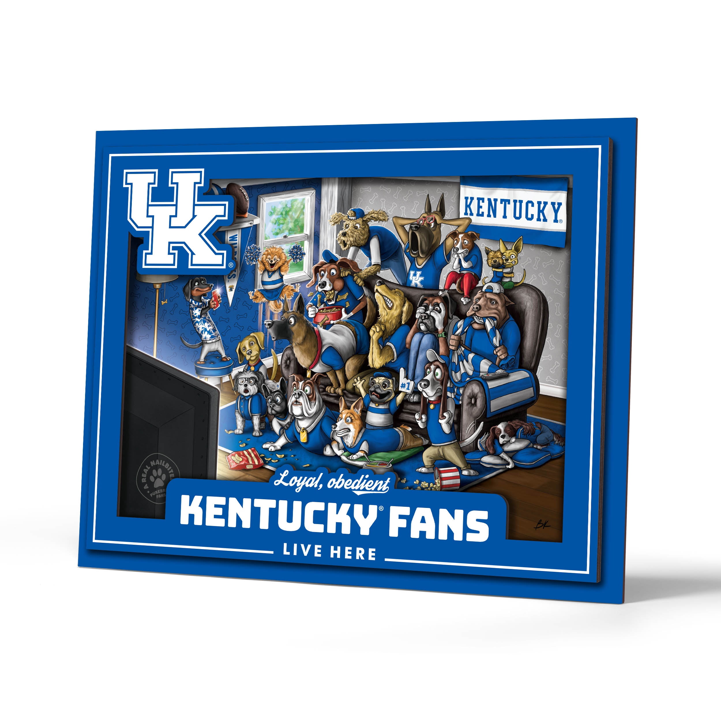 YouTheFan NCAA Kentucky Wildcats Purebred Fans Wall Art