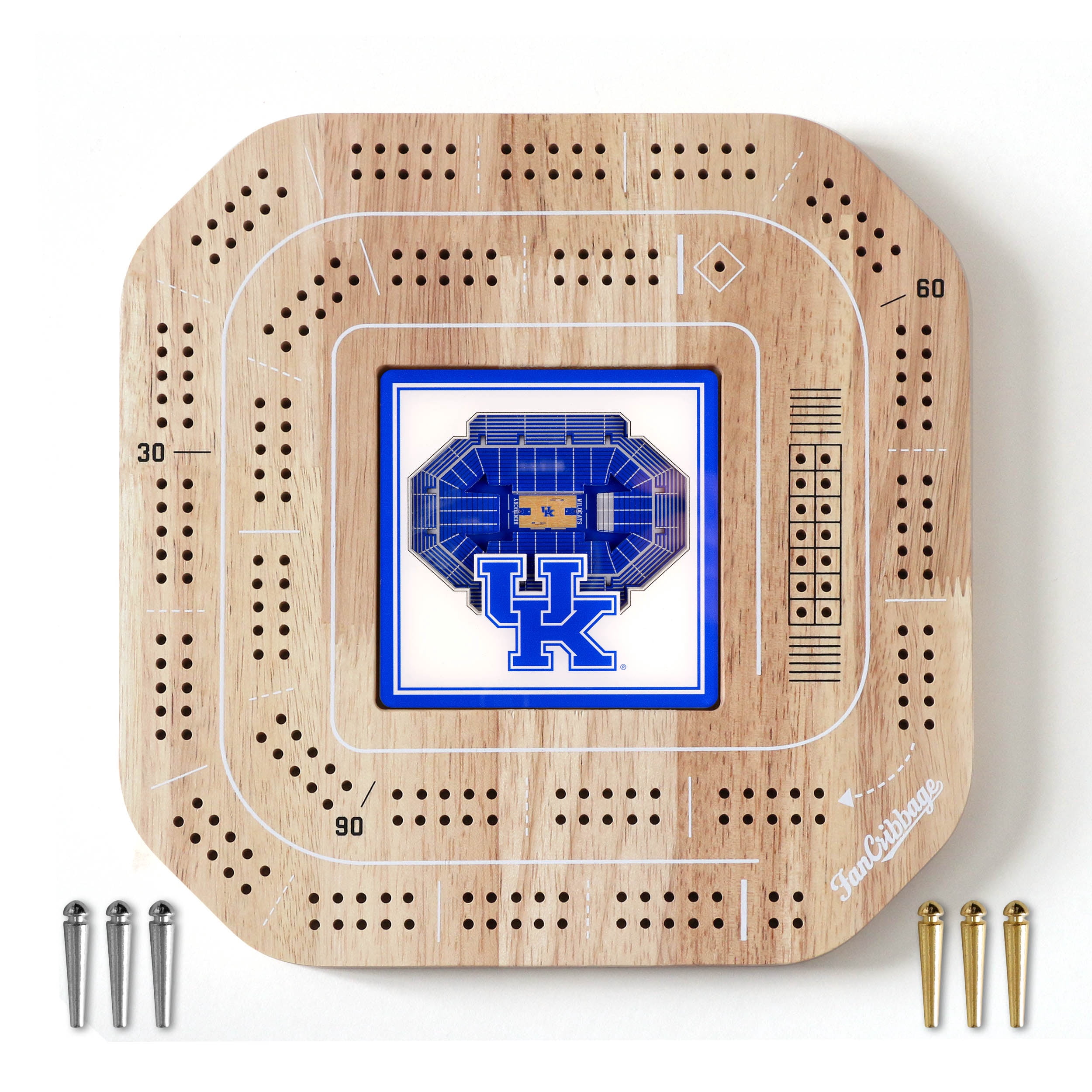 YouTheFan NCAA Kentucky Wildcats Stadiumview Cribbage