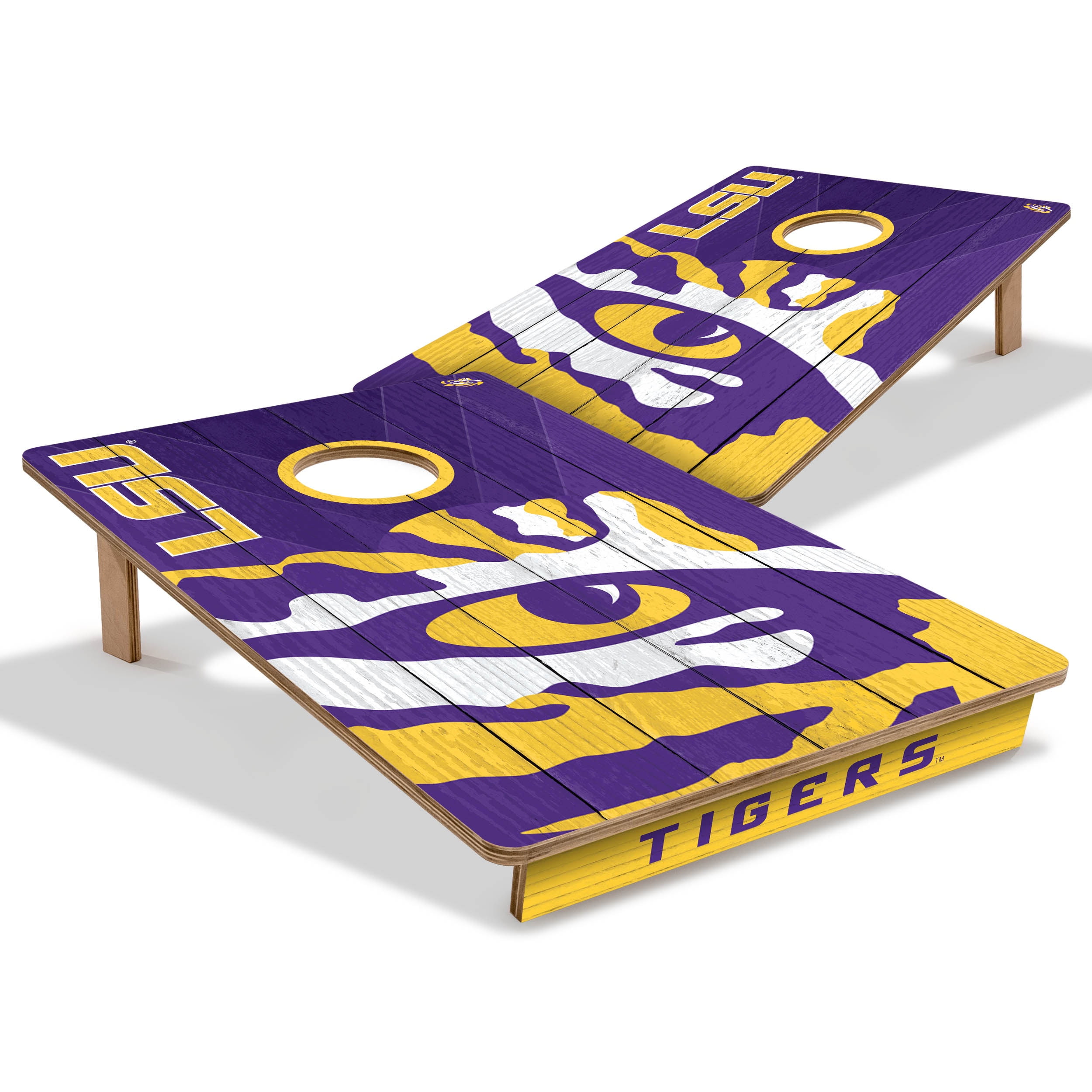YouTheFan NCAA LSU Tigers 2' x 3' Cornhole Game No Bags