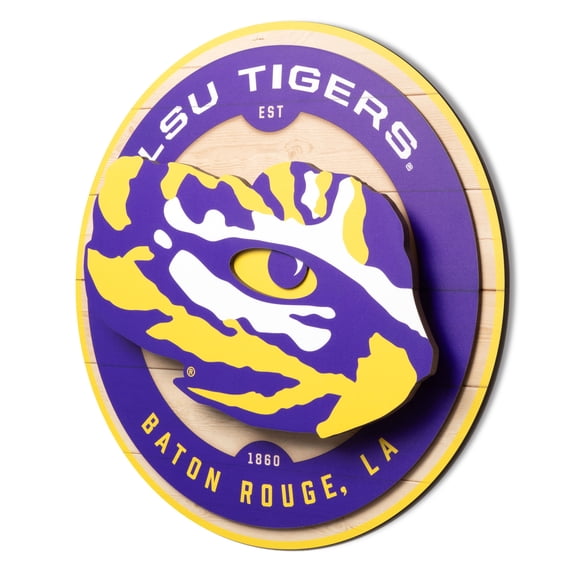 YouTheFan NCAA LSU Tigers 3DX Circle Wall Art