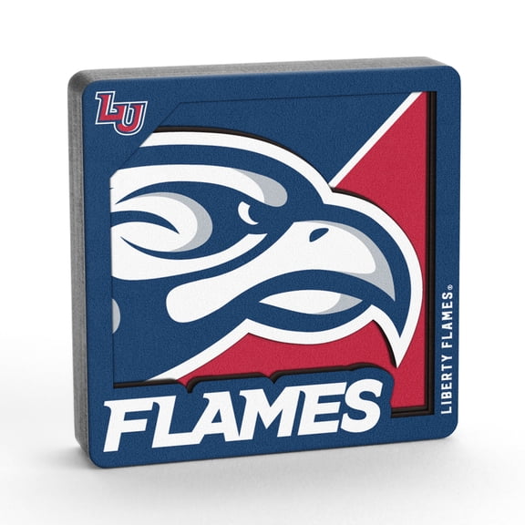 YouTheFan NCAA Liberty Flames 3D Logo Series Magnet