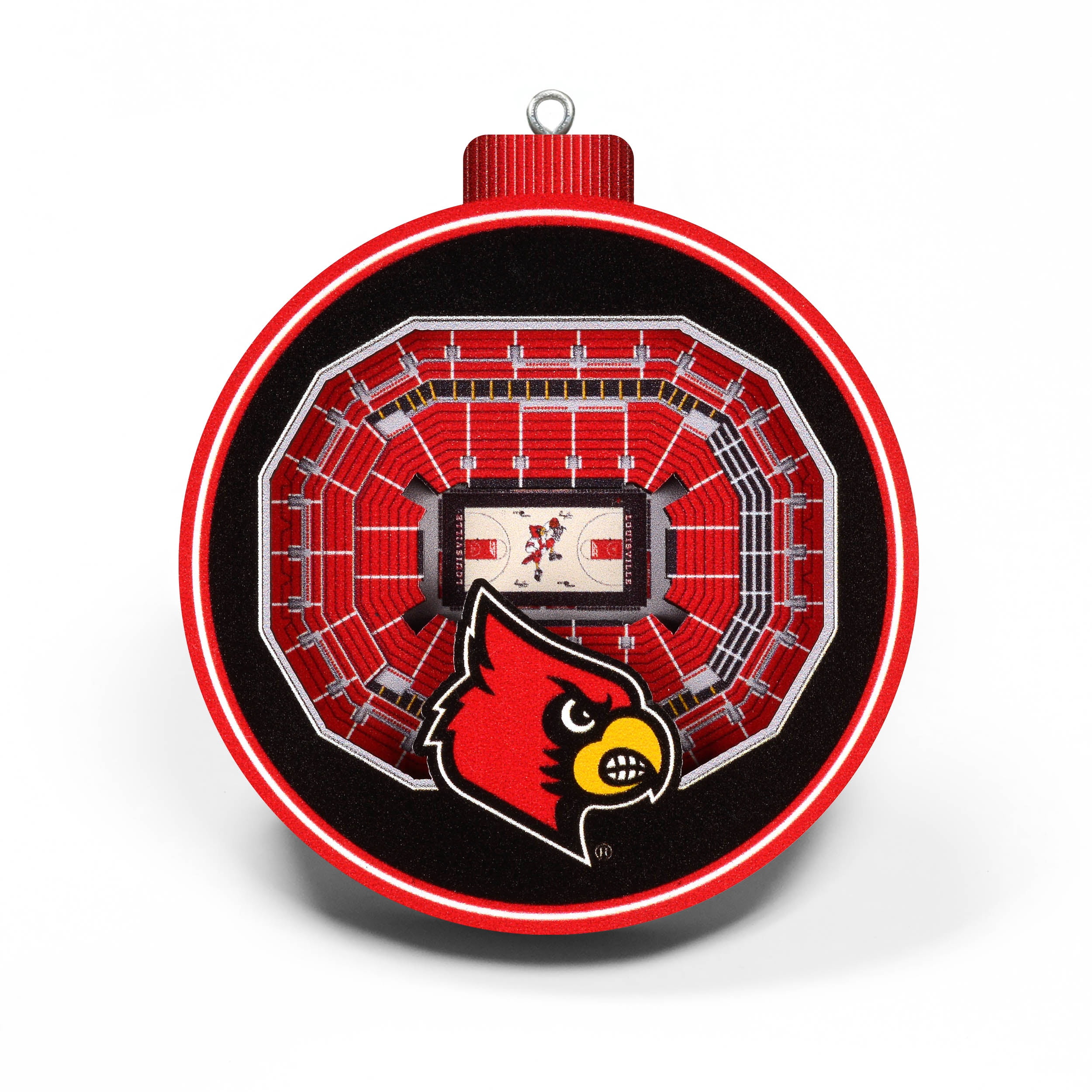YouTheFan NCAA Louisville Cardinals 3D StadiumView Ornament