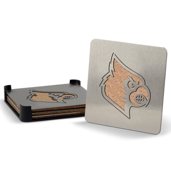 Louisville Cardinals 4-Piece Coaster Set