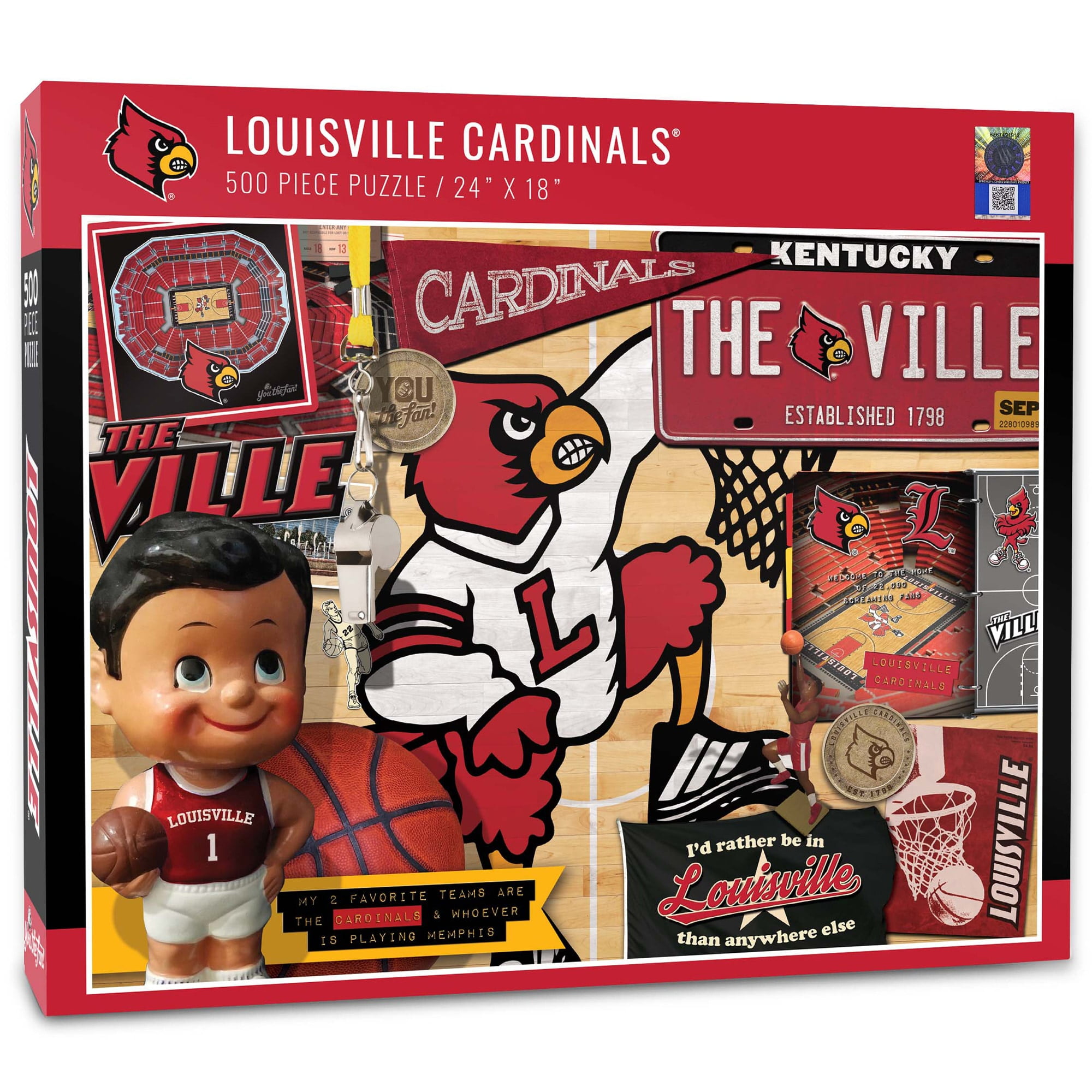 Louisville Cardinals 500-Piece Retro Series Puzzle - Walmart.com