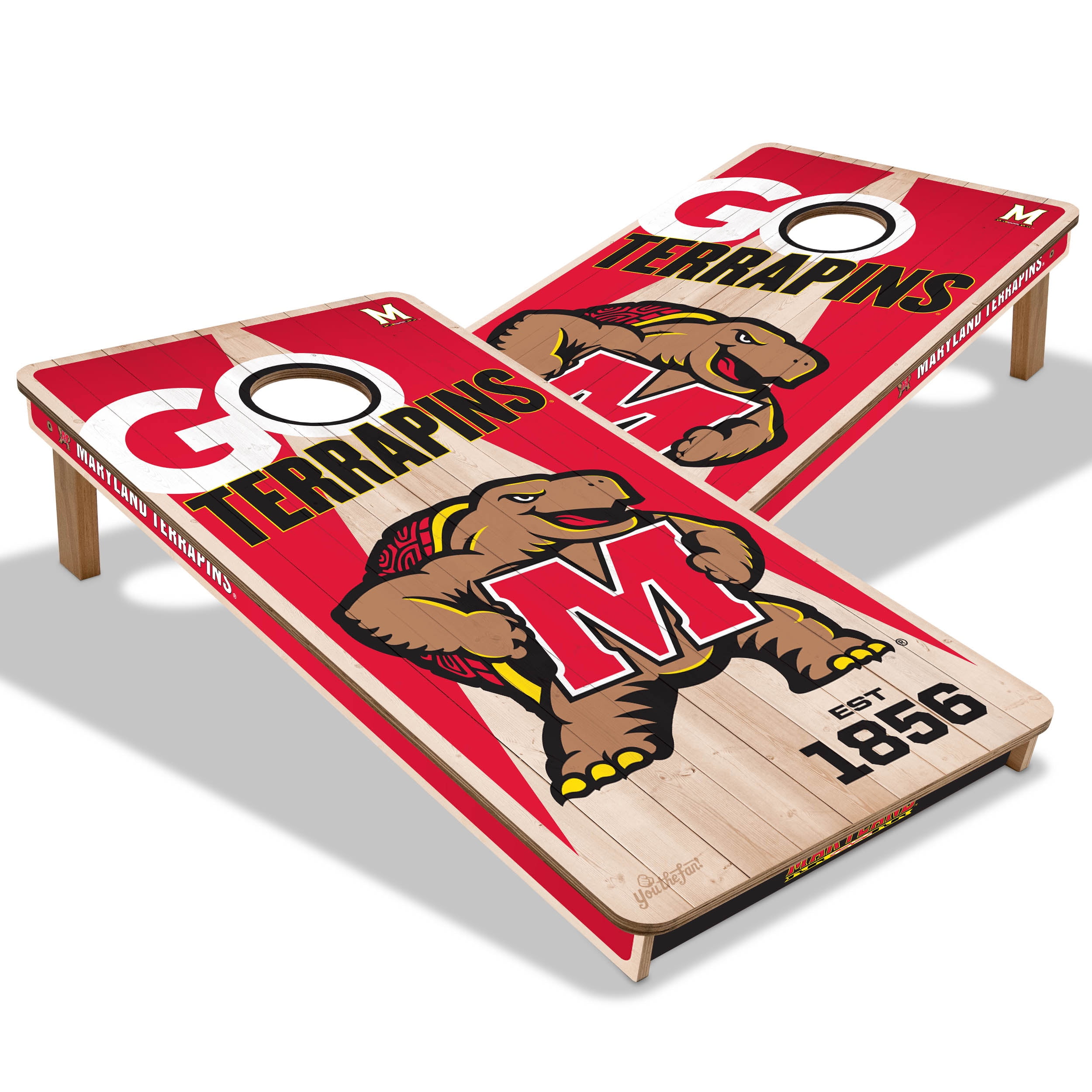 YouTheFan NCAA Maryland Terrapins 2' x 4' Cornhole Game No Bags