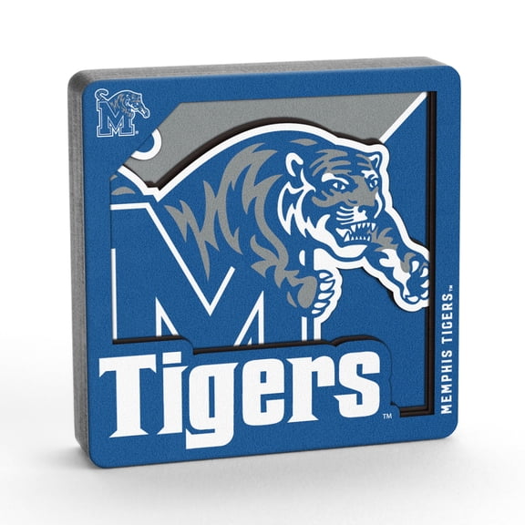YouTheFan NCAA Memphis Tigers 3D Logo Series Magnet