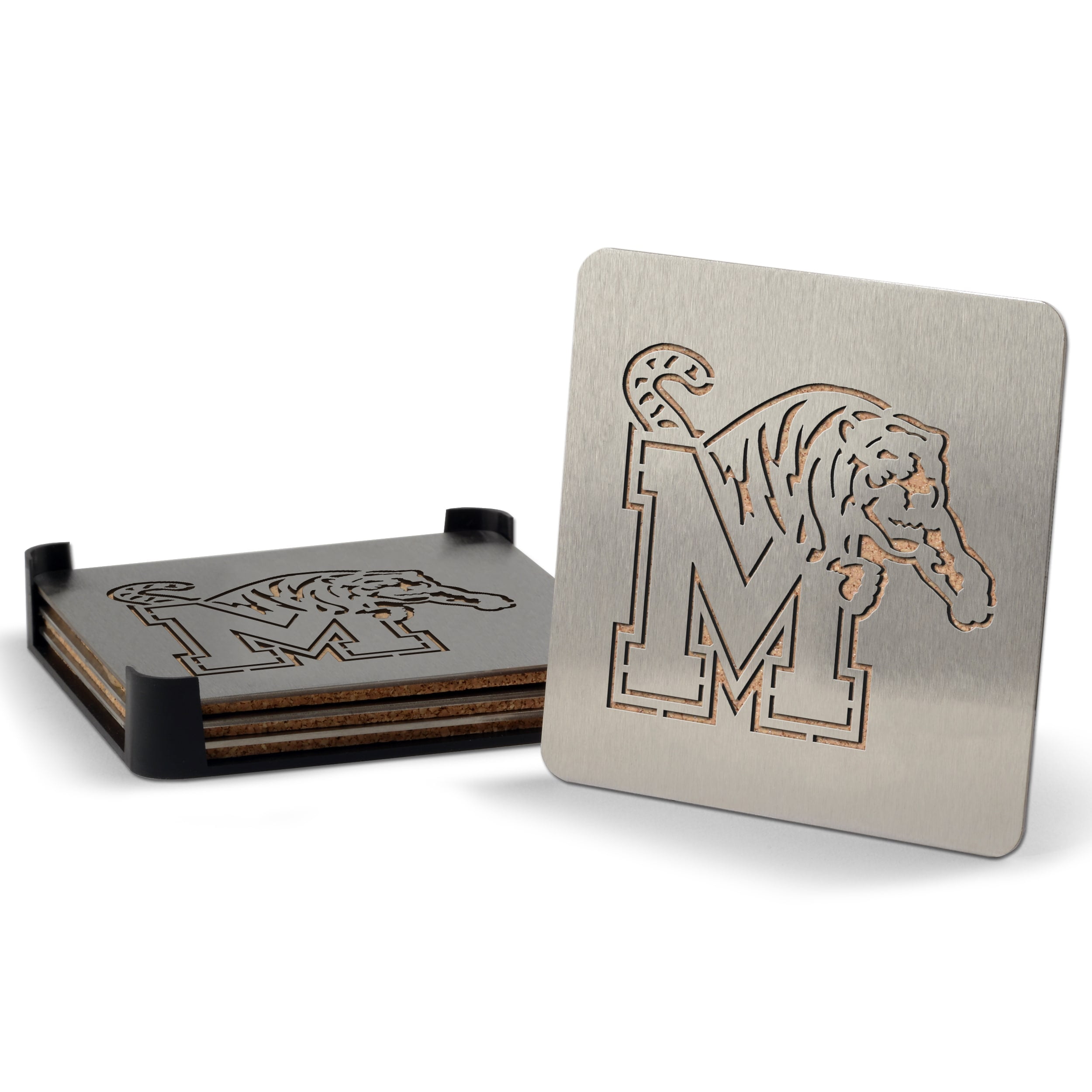 YouTheFan NCAA Memphis Tigers Boasters, 4-Piece Coaster Set