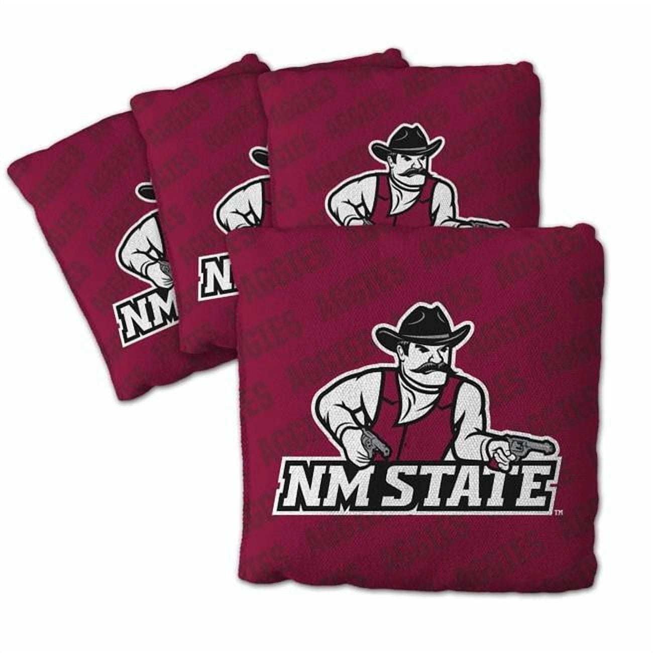 NCAA New Mexico St Cornhole Bags- 4PK- Maroon