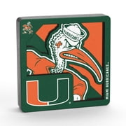 YouTheFan NCAA Miami Hurricanes 3D Logo Series Magnet