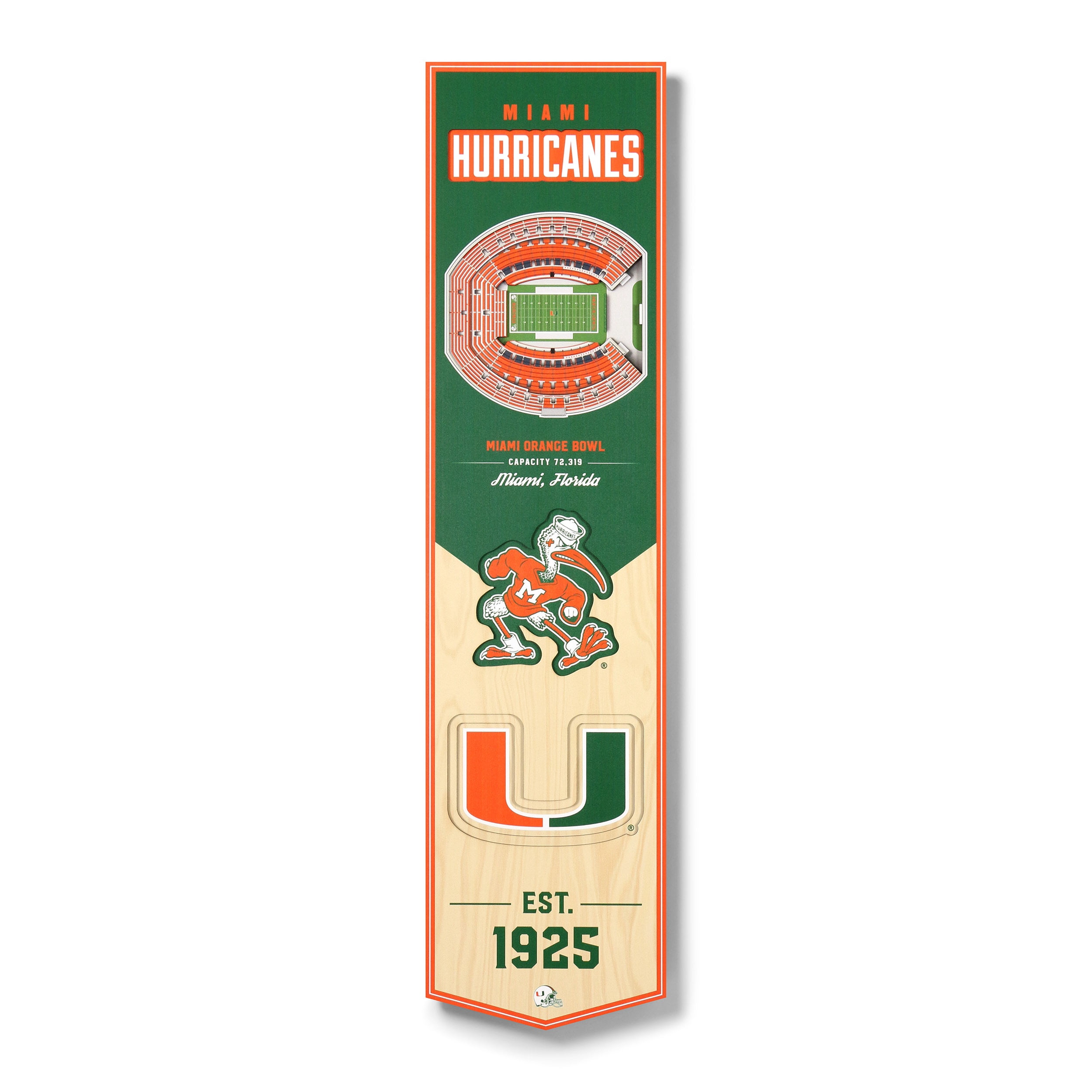 FANMATS Miami Hurricanes Garden Flag – 12x18 Inches, Double Sided, All-Weather Team Pride Flag - View #11