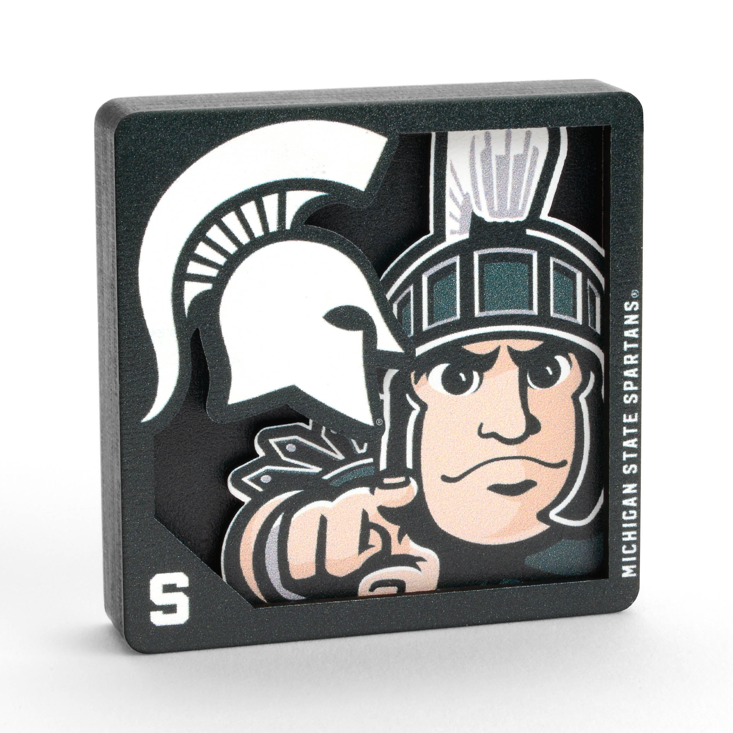 YouTheFan NCAA Michigan State Spartans 3D Logo Series Magnet