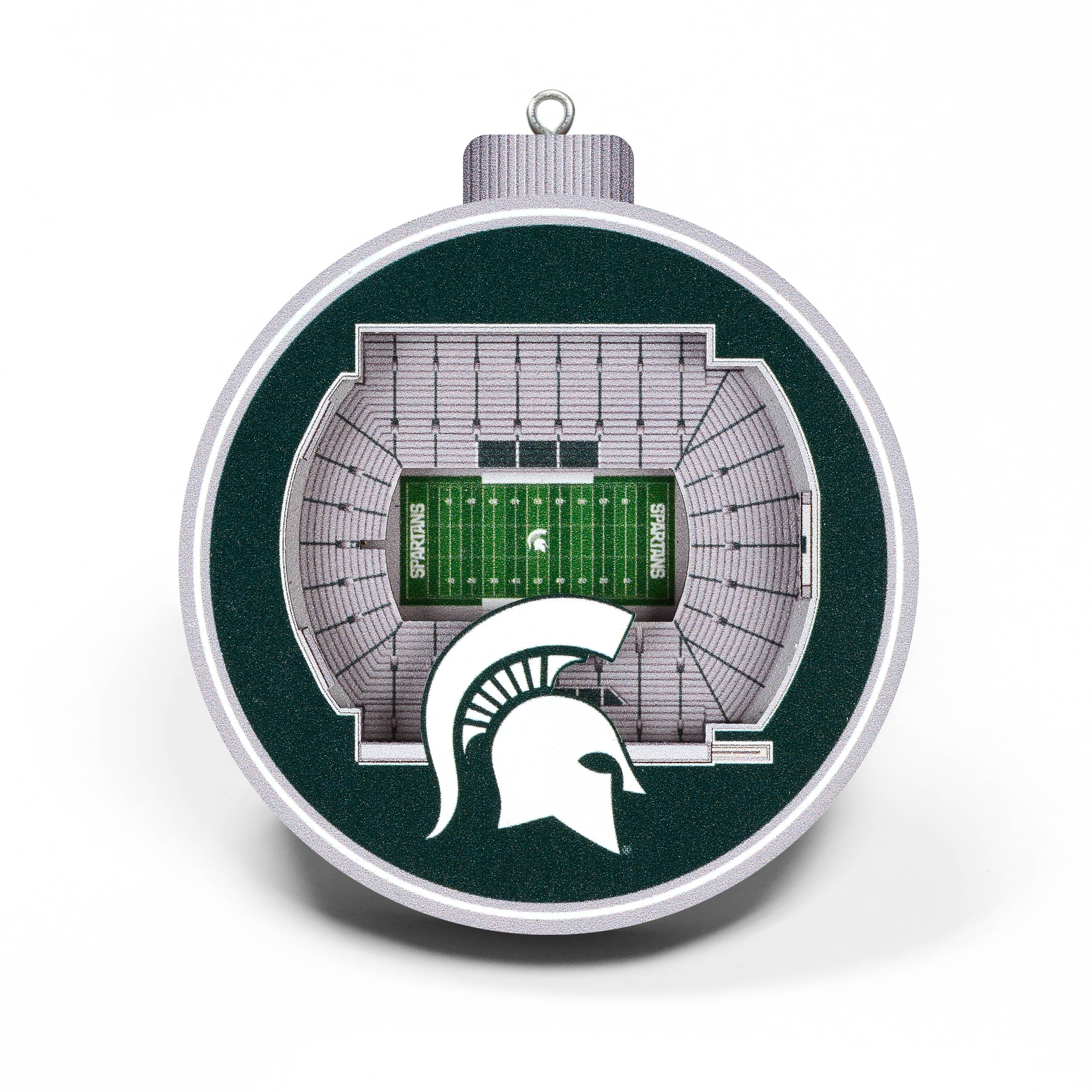YouTheFan NCAA Michigan State Spartans 3D StadiumView Ornament