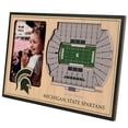 thumbnail image 1 of Brown Michigan State Spartans 3D StadiumViews Picture Frame, 1 of 5