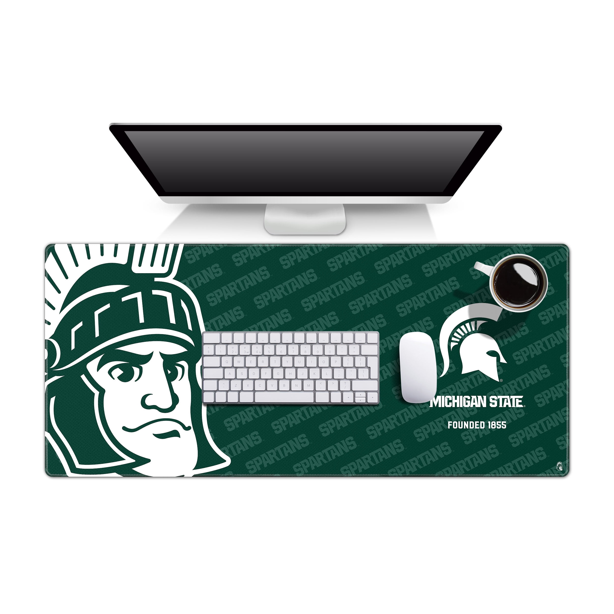 YouTheFan NCAA Michigan State Spartans Logo Series Desk Pad