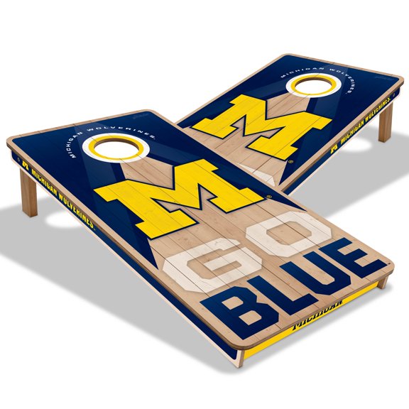 YouTheFan NCAA Michigan Wolverines 2X4 Slogan Series Cornhole NO BAGS