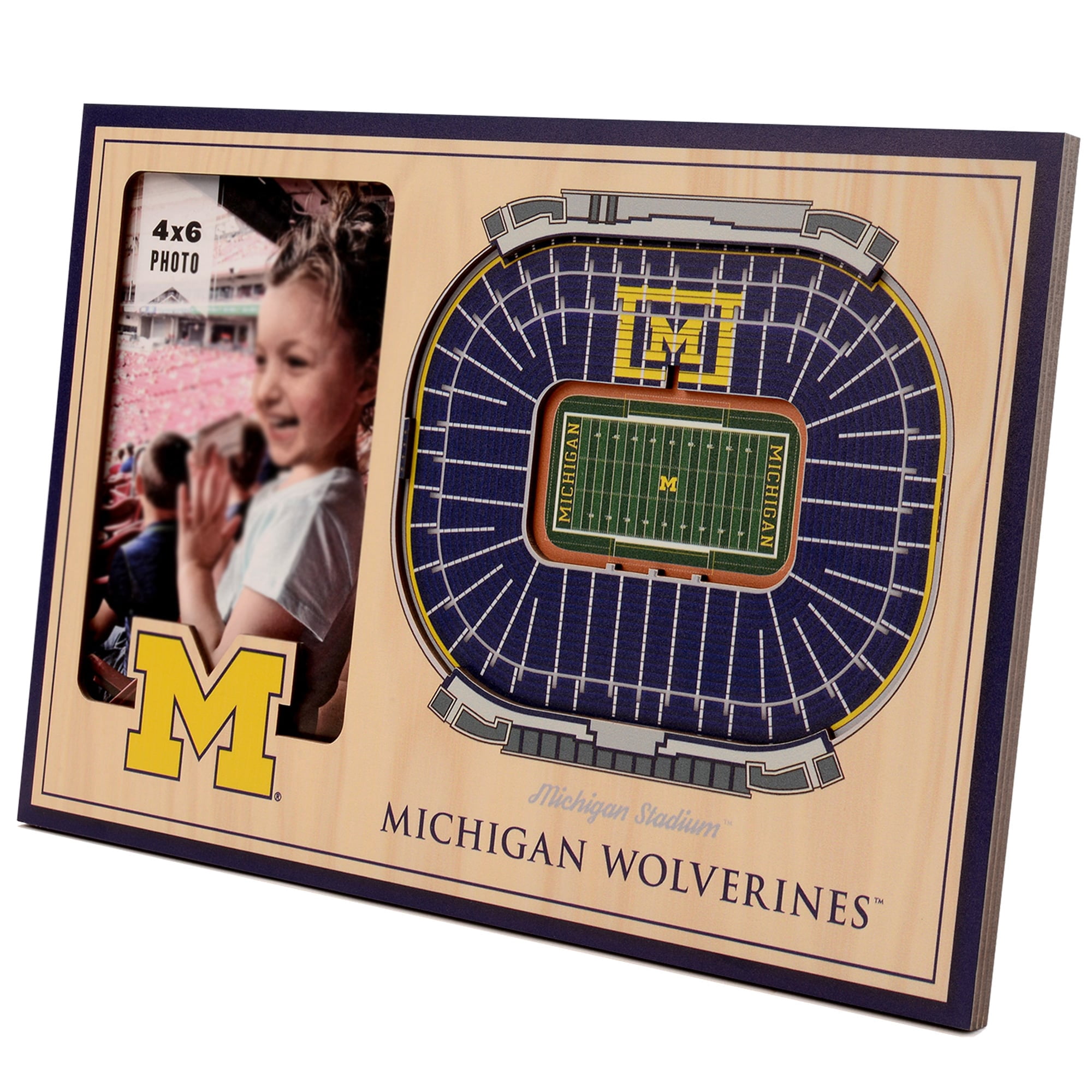 IDNA Michigan Wolverines 3D StadiumViews Picture Frame
