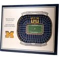 thumbnail image 1 of Michigan Wolverines 17'' x 13'' 5-Layer StadiumViews 3D Wall Art, 1 of 5