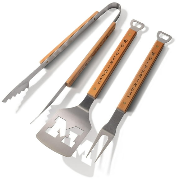 YouTheFan NCAA Michigan Wolverines Classic Series 3 Piece BBQ Set