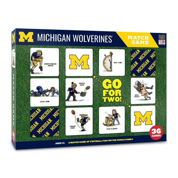 YouTheFan NCAA Michigan Wolverines Memory Match Game