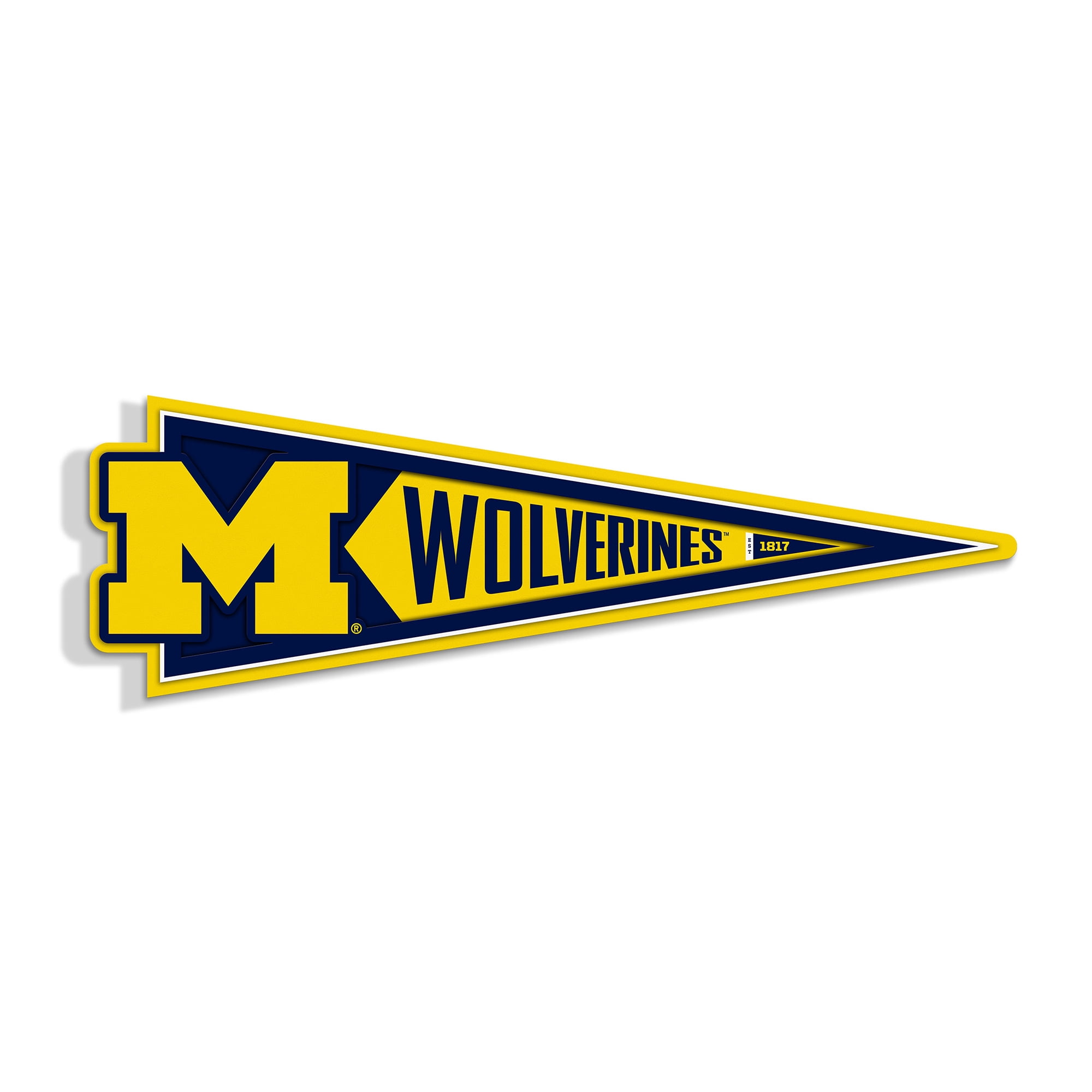 IDNA Michigan Wolverines 23" 3D Pennant Wall Art