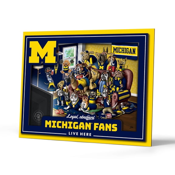 YouTheFan NCAA Michigan Wolverines Purebred Fans Wall Art