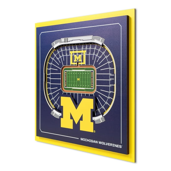 YouTheFan NCAA Michigan Wolverines Stadium Series 3D Wall Art