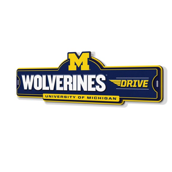 YouTheFan NCAA Michigan Wolverines Street Sign