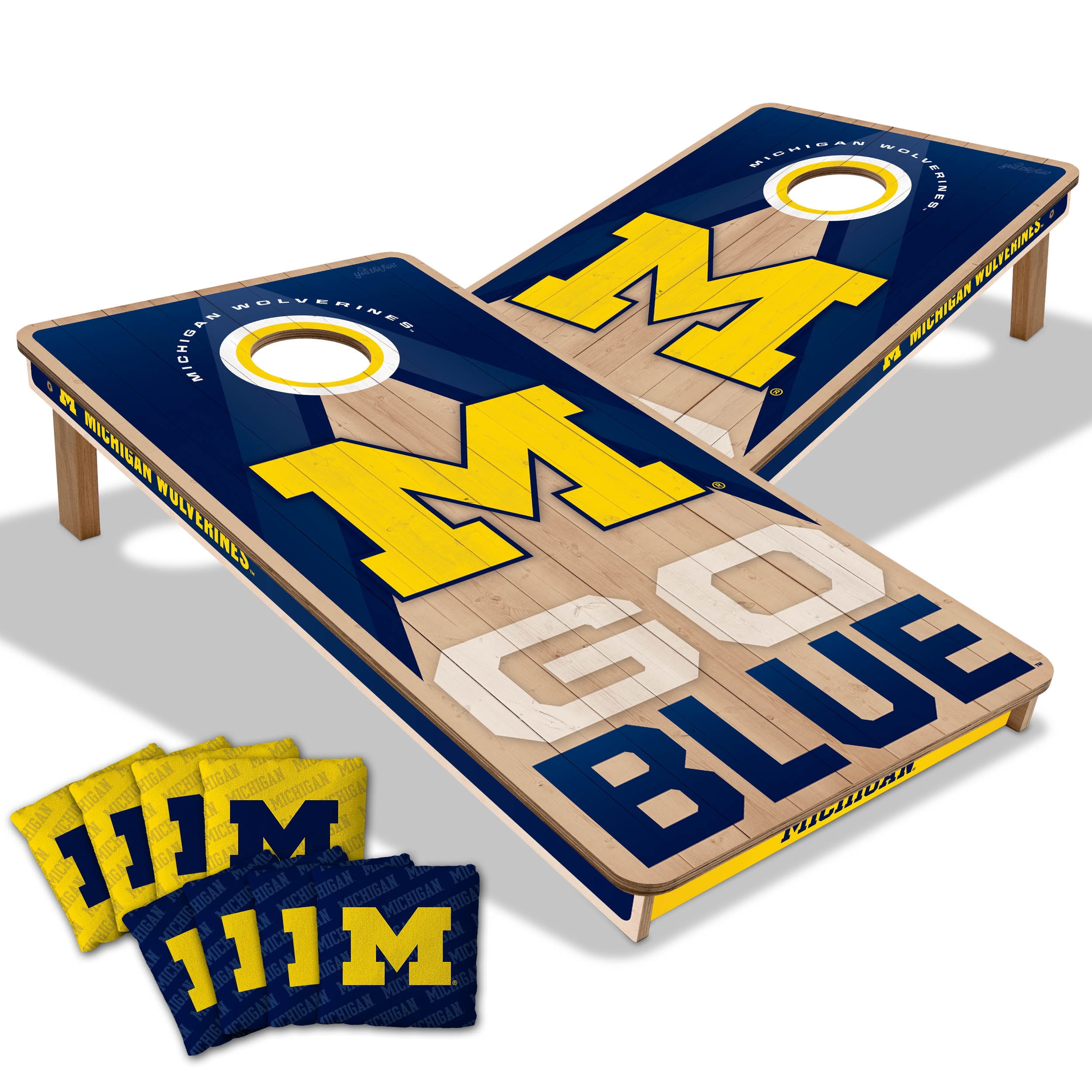 YouTheFan NCAA Michigan Wolverines 2x4 Slogan Series Cornhole