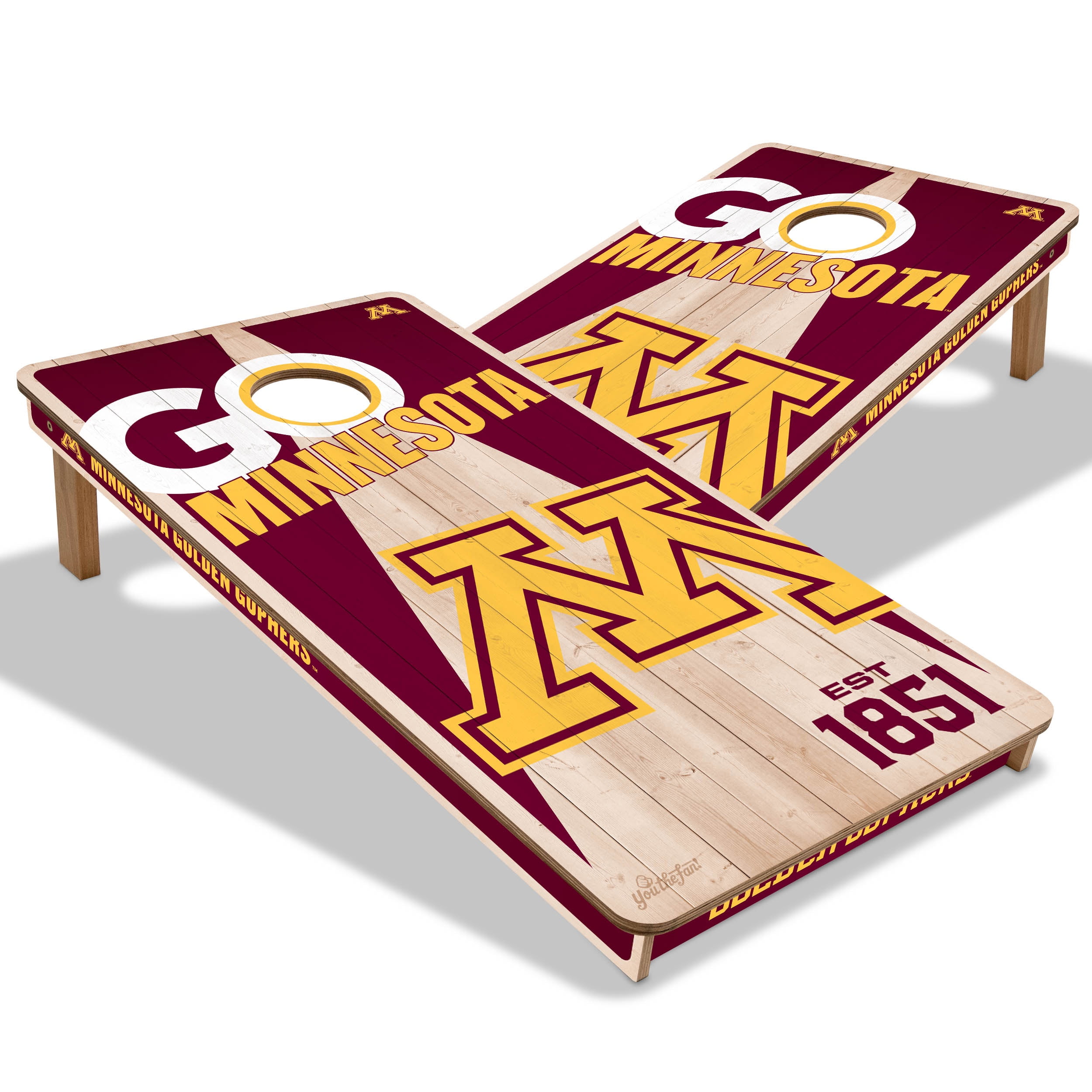 YouTheFan NCAA Minnesota Golden Gophers 2' x 4' Cornhole Game No Bags