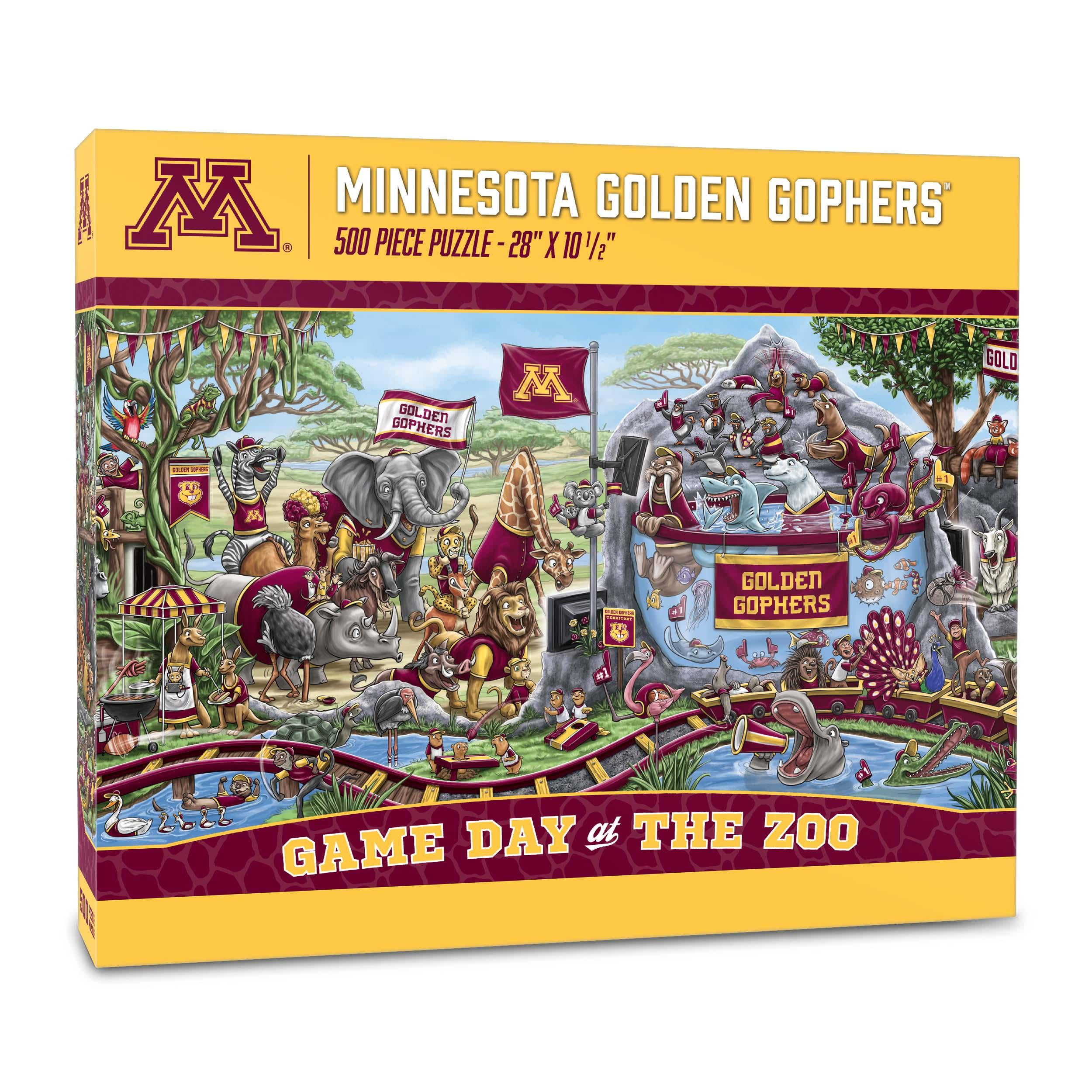 YouTheFan NCAA Minnesota Golden Gophers Game Day at the Zoo - 500 pc Puzzle